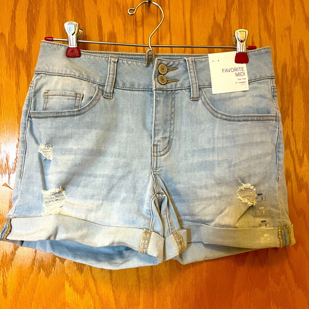 So - Favorite Midi Jean Shorts 7